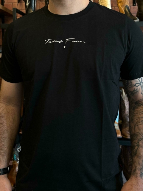 CAMISETA MASCULINA TEXAS FARM - CM630 - PRETO - comprar online