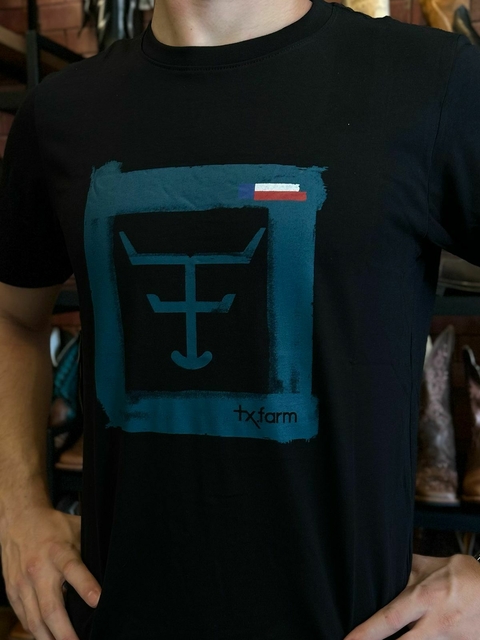 CAMISETA MASCULINA TEXAS FARM - CM527 - PRETO - comprar online