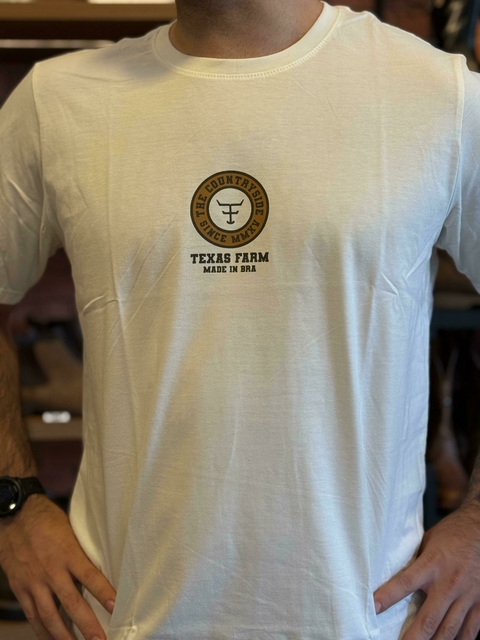 CAMISETA MASCULINA TEXAS FARM - CM636 - OFF WHITE - comprar online