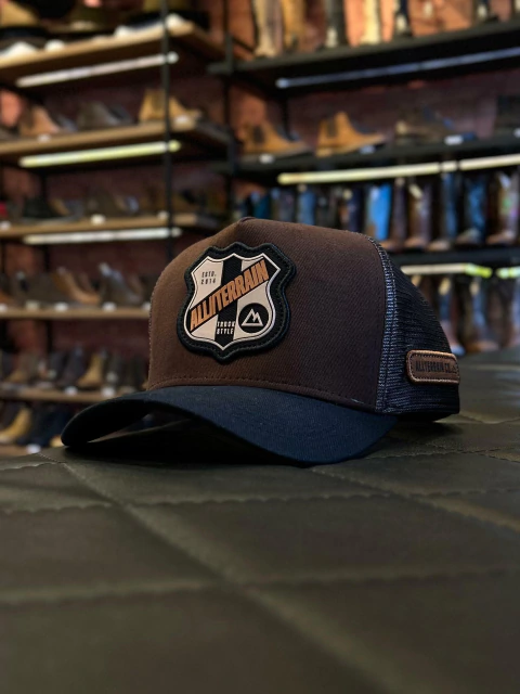 Boné ATR Marrom Escuro com Preto - comprar online