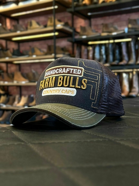 Boné Farm Bulls Verde com Marrom - comprar online