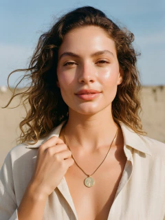 Colar Nsa Senhora Dourado