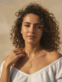 Colar Solar Dourado