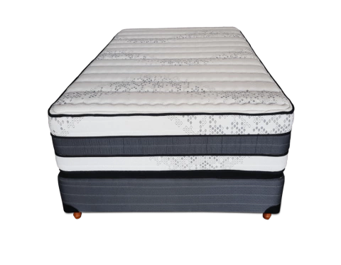 Conjunto Doblemar Maxx Support Doble Pillow 1 Plaza y Media Resortes