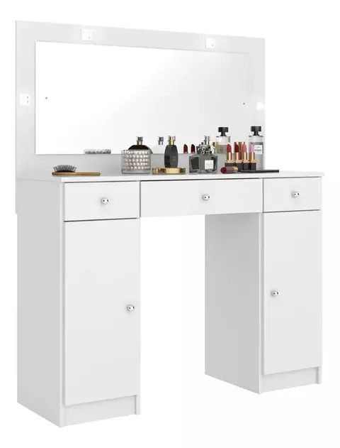 Escritorio Maquillador Tocador Carisma con Espejo y Luces - comprar online