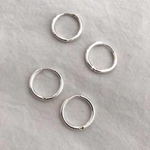 Argollas Lupe Blanco (1,7cm)