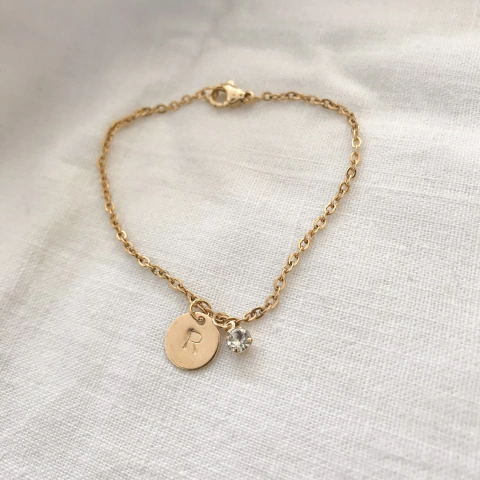 Pulsera Circle Strass Dorada - comprar online