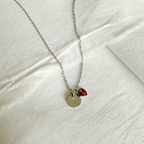 Collar Cuore Red Plateado Personalizado - comprar online