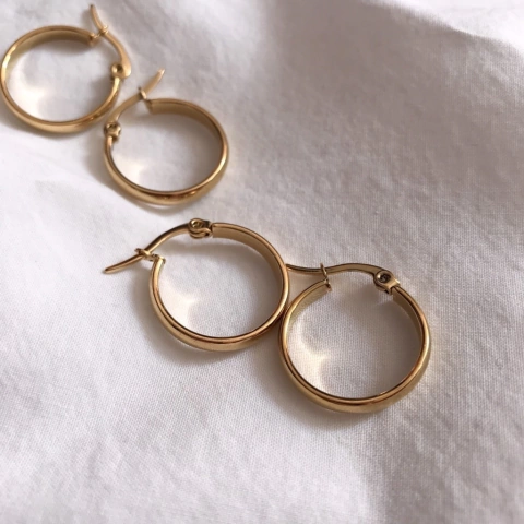 Argollas Tina Doradas (2cm)