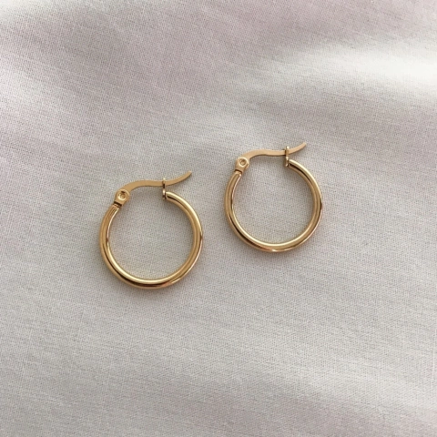 Argollas Zara Doradas (1,8cm)