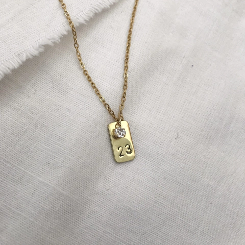 Collar Sally Personalizado (2 letras o numeros)