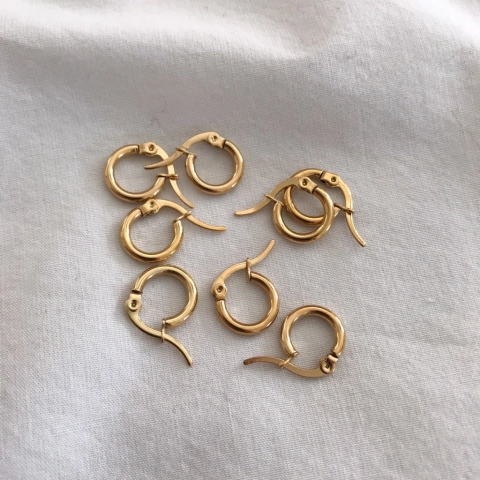 Argollas Zara Doradas (1,2cm)