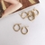 Argollas Zara Doradas (1,5cm)