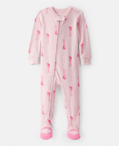 Carter´s Osito Pijama Cierre Algodon Ballet