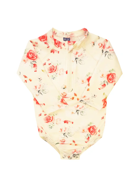 Bodysuits UV Mangas Largas Rosas