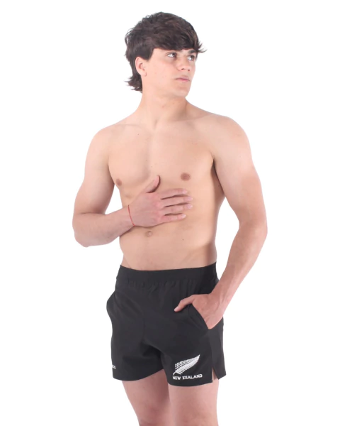 Short Deportivo Liso Nueva Zelanda #605 - Negro - comprar online