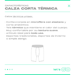 Calza Térmica Corta Blanca Mujer - tienda online