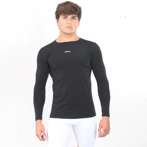 Camiseta Térmica Manga Larga Negra Hombre - comprar online