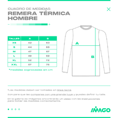 Camiseta Térmica Manga Larga Blanca Hombre - Imago Deportes