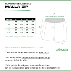 Malla Zip Argentina - Varios Colores - tienda online