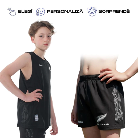 BOX NUEVA ZELANA GRIPP NIÑO (Musculosa Gripp + Short Field Pro Gripp) - comprar online