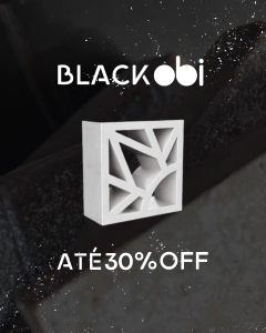 Cobogó Poente - Pintado (Black)