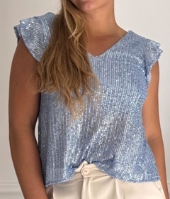 Musculosa Maite paillettes voladito - en internet