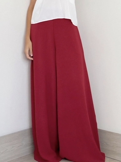 Conjunto Blusa cruzada + Palazzo pollera Cartagena crepe - tienda online