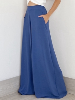 Conjunto Blusa cruzada + Palazzo pollera Cartagena crepe en internet