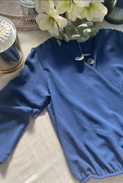 Conjunto Blusa cruzada + Palazzo pollera Cartagena crepe - Lola Dots 