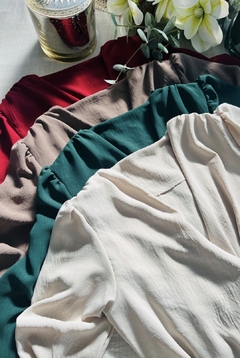 Imagen de Blusa cruzada manga 3/4 crepe