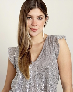 Musculosa Maite paillettes voladito - en internet