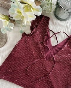 Musculosa Maite paillettes voladito -