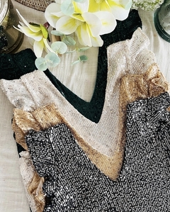 Musculosa Maite paillettes voladito - - Lola Dots 