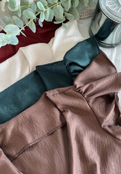 Blusa Aime crepe foil - tienda online