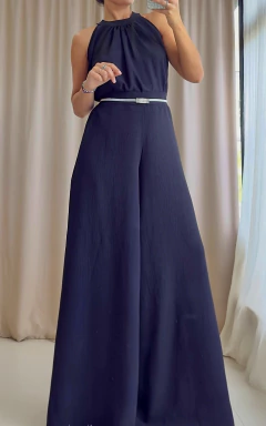 Set blusa Marilyn + Palazzo pollera Cartagena crepe Negro en internet