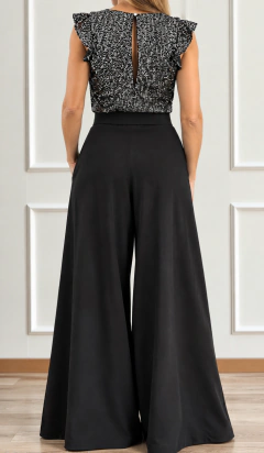 Conjunto Emilia pailettes negro/plata + Cartagena crepe negro - comprar online