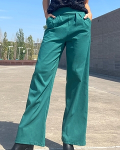 Pantalon wide pinzado