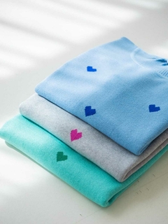 Sweater corazones en internet
