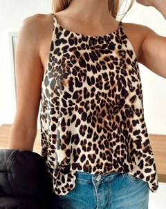 Musculosa Ambar print escote reversible - comprar online