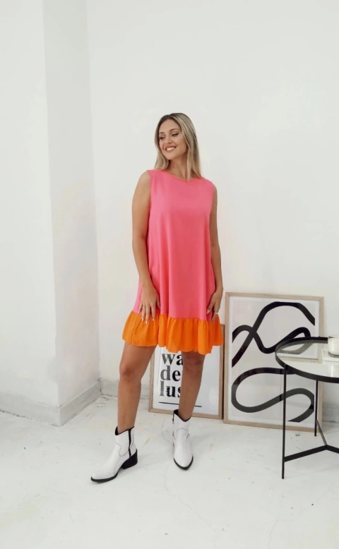 Vestido Pilar fucsia