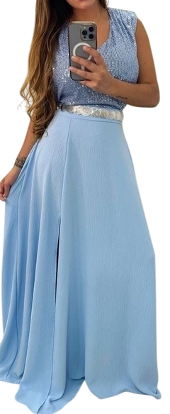 Maxifalda Bogota crepe Colores - comprar online