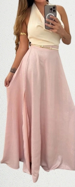 Maxifalda Bogota crepe foil Rose