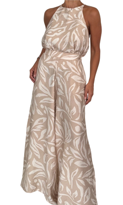 Conjunto Ambar + Palazzo pollera Cartagena estampado seda crush - comprar online