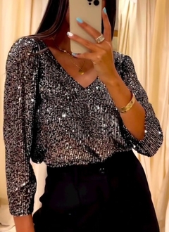 Blusa Katia paillettes - Lola Dots 