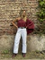 BLUSA PONY BORDO - tienda online