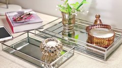 Bandeja espejada BILBAO Silver - comprar online
