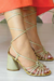 Sandália Feminina Salto Alto Bloco com Glitter Summer - comprar online