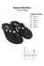Rasteira Feminina Flat Anatômica Rebites Metálico Bella Glam - comprar online