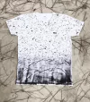 Camiseta Branca Degradê minimalista